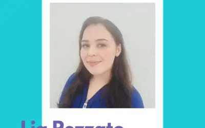 Portrait of queer-affirming therapist in philadelphia, Lia Pezzato, a Marriage & Family Therapist at Council for Relationships, featured as the "Featured Therapist." Lia practices in Philadelphia's Center City, Blue Bell, PA, and Voorhees, NJ. The image includes her name and her areas of service, with a logo in the bottom corner representing Council for Relationships. The background is a bright turquoise with purple text.