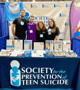 The Society for the Prevention of Teen Suicide tabling at the NJEA Convention in 2021.