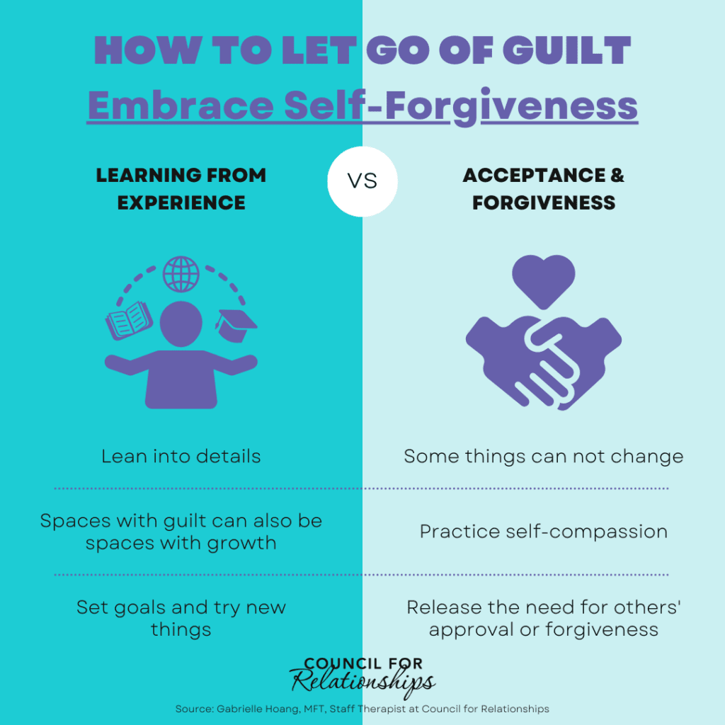 how to let go of your guilt